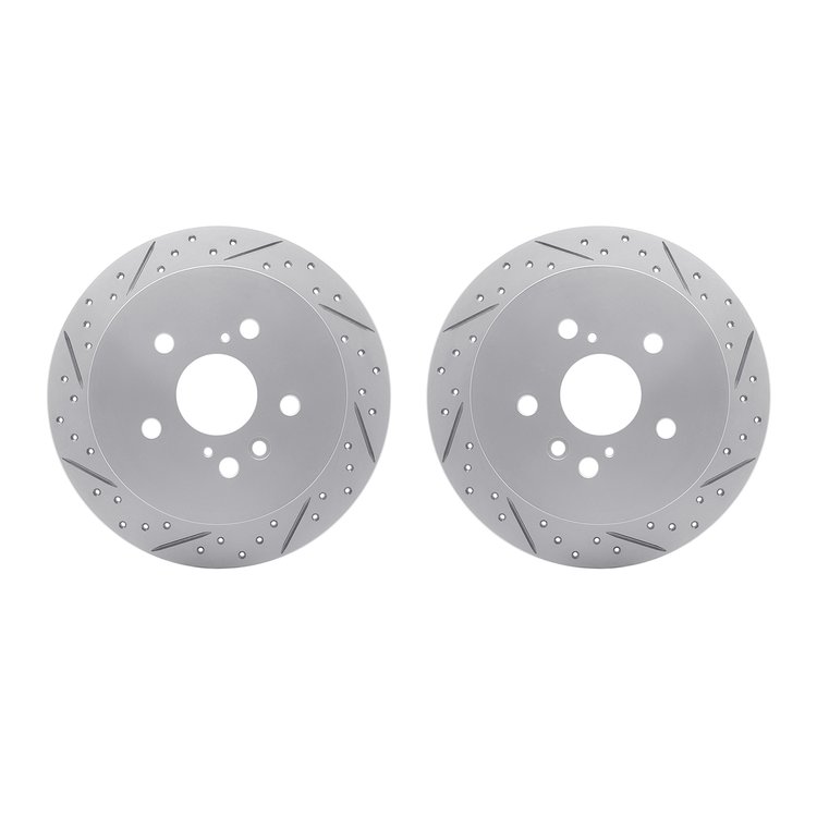 2002-76051 Geoperformance Drilled/Slotted Brake Rotors, 2004-2009 Lexus/Toyota/Scion, Position: Rear