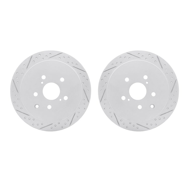 2002-76052 Geoperformance Drilled/Slotted Brake Rotors, 2010-2020 Lexus/Toyota/Scion, Position: Rear