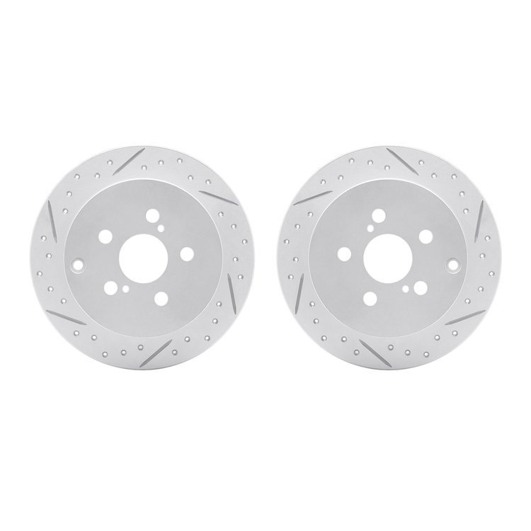 2002-76053 Geoperformance Drilled/Slotted Brake Rotors, 2000-2010 Multiple Makes/Models, Position: Rear
