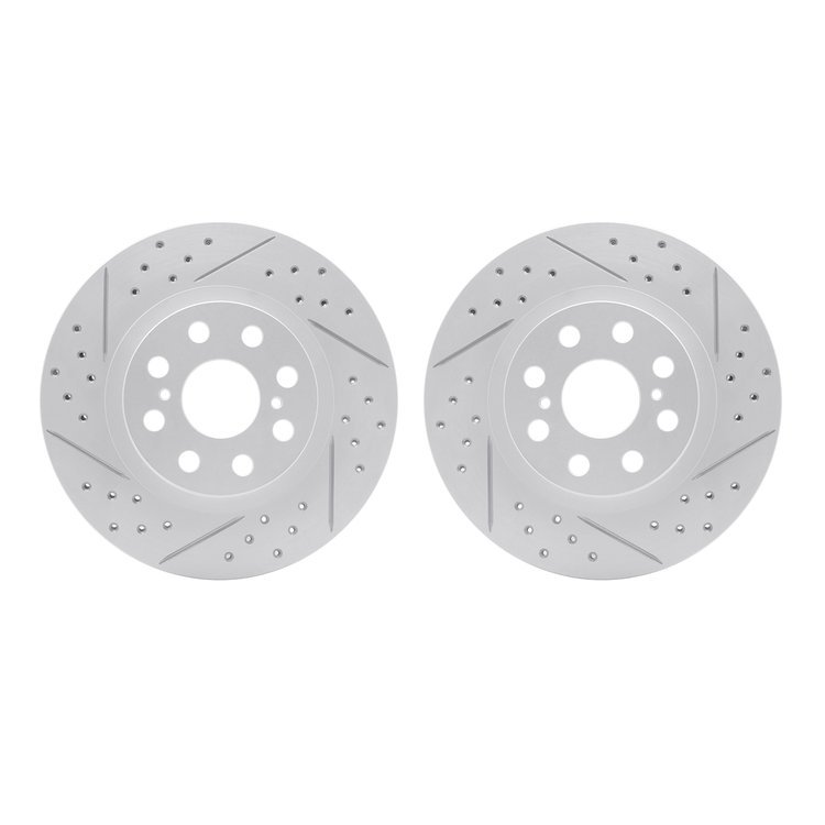 2002-76064 Geoperformance Drilled/Slotted Brake Rotors, 2000-2005 Lexus/Toyota/Scion, Position: Rear