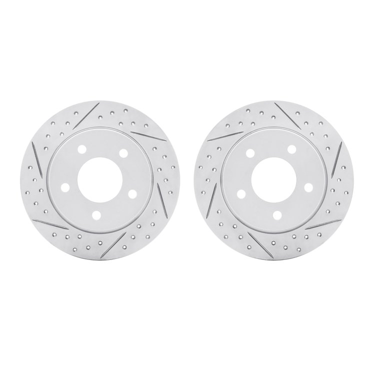 2002-80030 Geoperformance Drilled/Slotted Brake Rotors, 2004-2013 Ford/Lincoln/Mercury/Mazda, Position: Rear