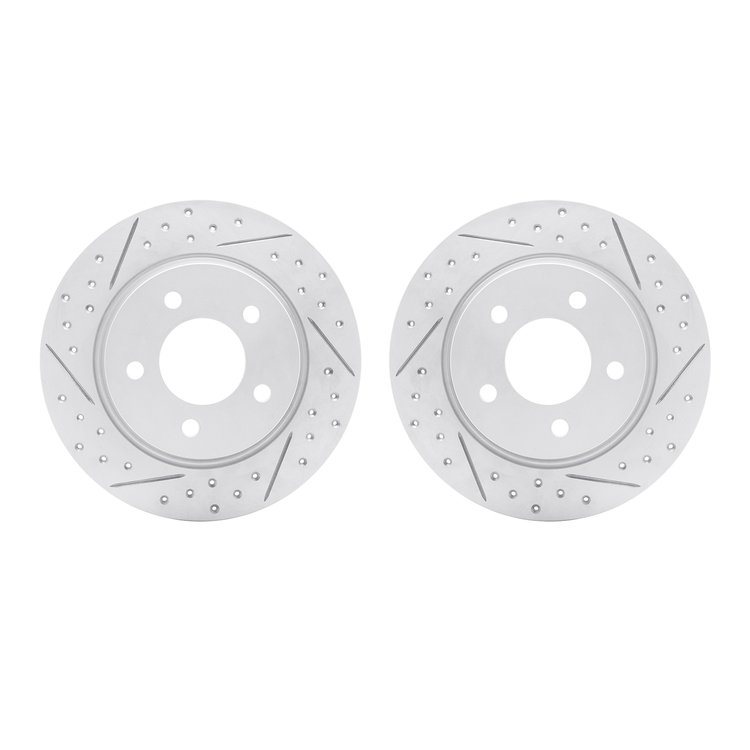2002-80031 Geoperformance Drilled/Slotted Brake Rotors, 2004-2013 Ford/Lincoln/Mercury/Mazda, Position: Rear