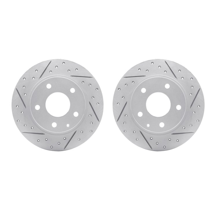 2002-80032 Geoperformance Drilled/Slotted Brake Rotors, 2014-2016 Ford/Lincoln/Mercury/Mazda, Position: Rear