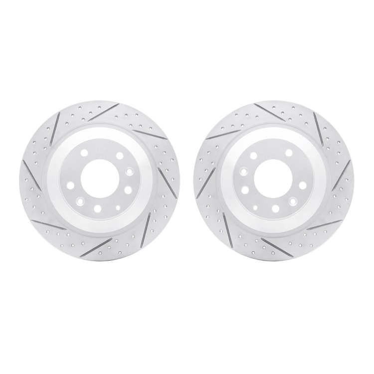 2002-80035 Geoperformance Drilled/Slotted Brake Rotors, 2006-2007 Ford/Lincoln/Mercury/Mazda, Position: Rear