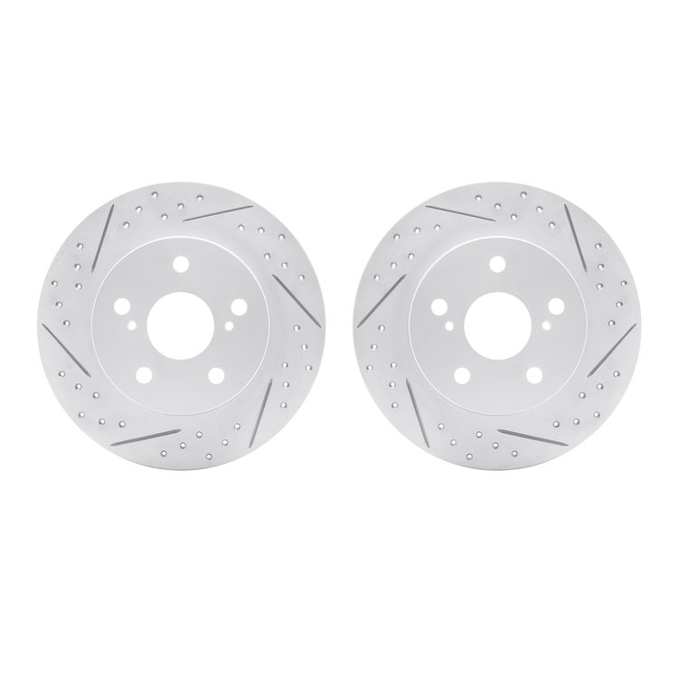 2002-91003 Geoperformance Drilled/Slotted Brake Rotors, 2011-2016 Lexus/Toyota/Scion, Position: Rear