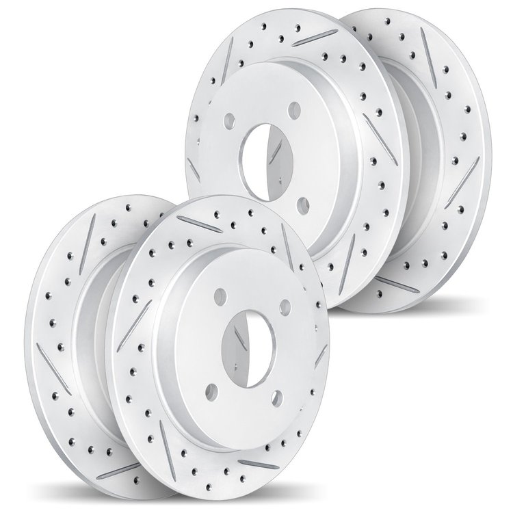 2004-08000 Geoperformance Drilled/Slotted Brake Rotors, 1979-1982 Lancia, Position: Front and Rear