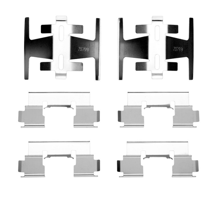 340-59012 Disc Brake Hardware Kit, 1990-1993 Acura/Honda, Position: Front