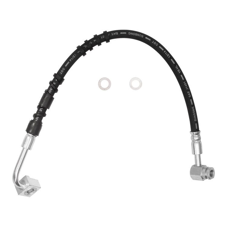Brake Hose, 1995-2001 Ford/Lincoln/Mercury/Mazda, Position: Front Left/Driver