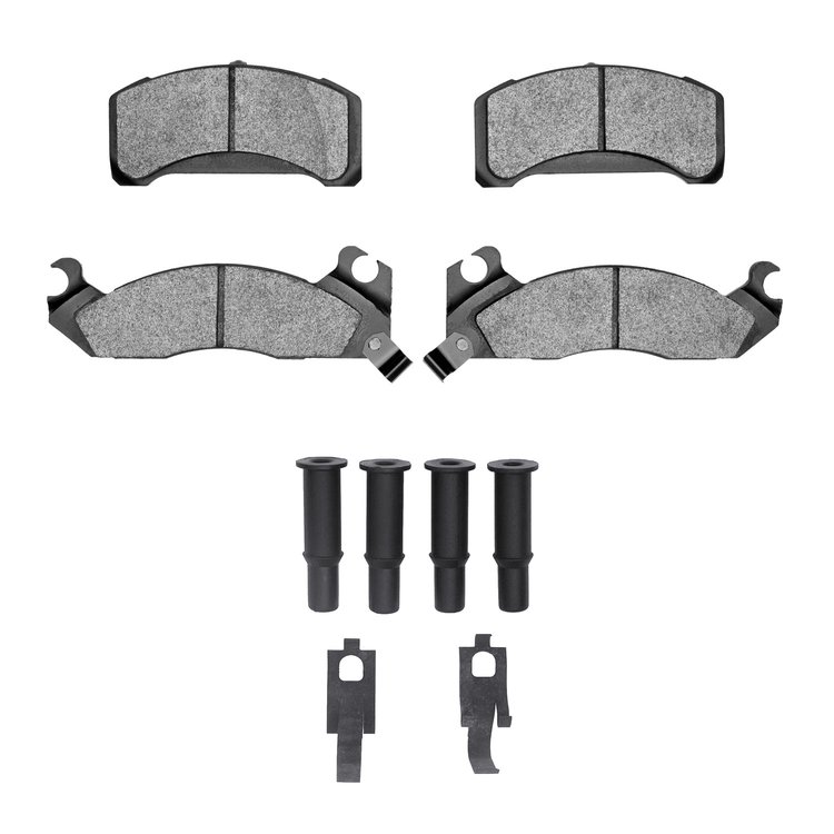 3000-Series Ceramic Brake Pads & Hardware Kit, 1982-1982 Ford/Lincoln/Mercury/Mazda, Position: Front