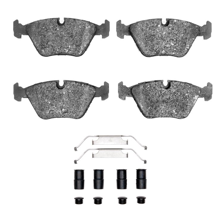 3000-Series Ceramic Brake Pads & Hardware Kit, 1987-2005 BMW, Position: Front
