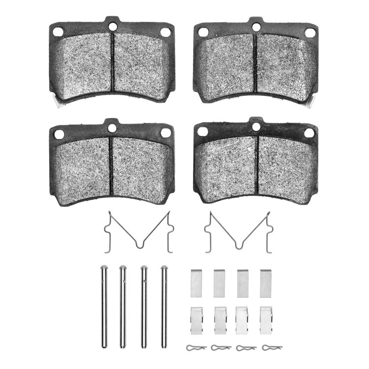 3000-Series Ceramic Brake Pads & Hardware Kit, 1990-2002 Multiple Makes/Models, Position: Front