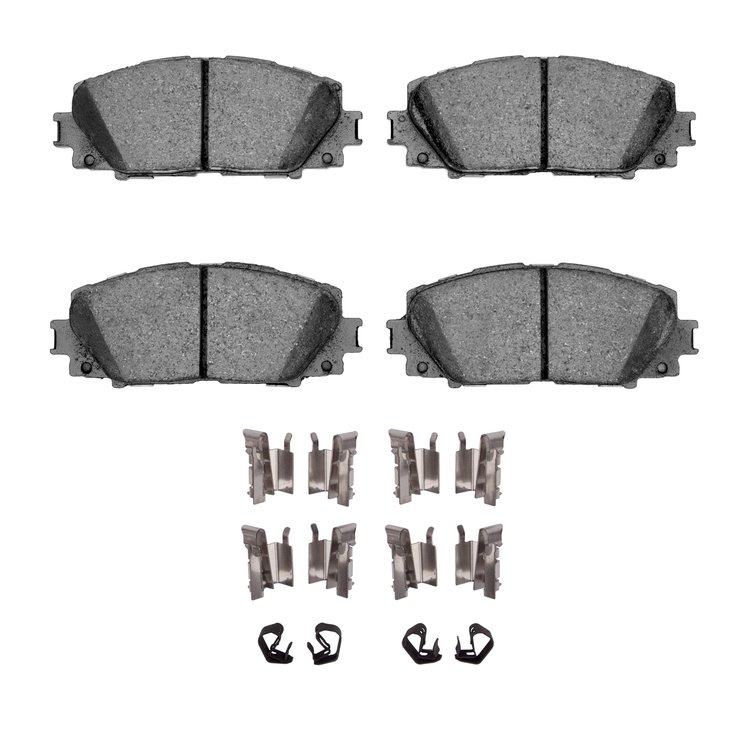 3000-Series Ceramic Brake Pads & Hardware Kit, 2006-2019 Lexus/Toyota/Scion, Position: Front