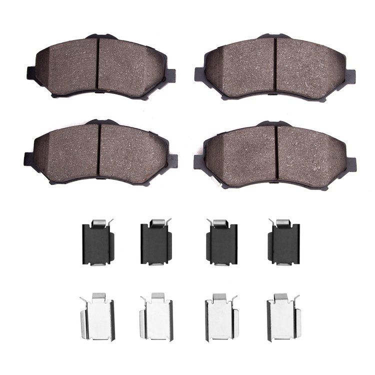 3000-Series Ceramic Brake Pads & Hardware Kit, 2007-2018 Multiple Makes/Models, Position: Front