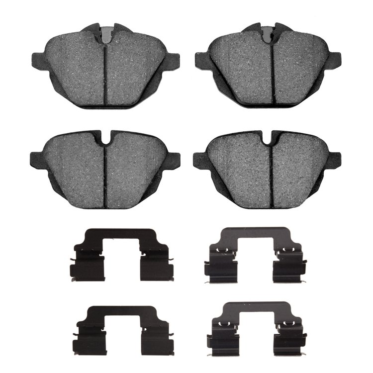 3000-Series Ceramic Brake Pads & Hardware Kit, Fits Select BMW, Position: Rear