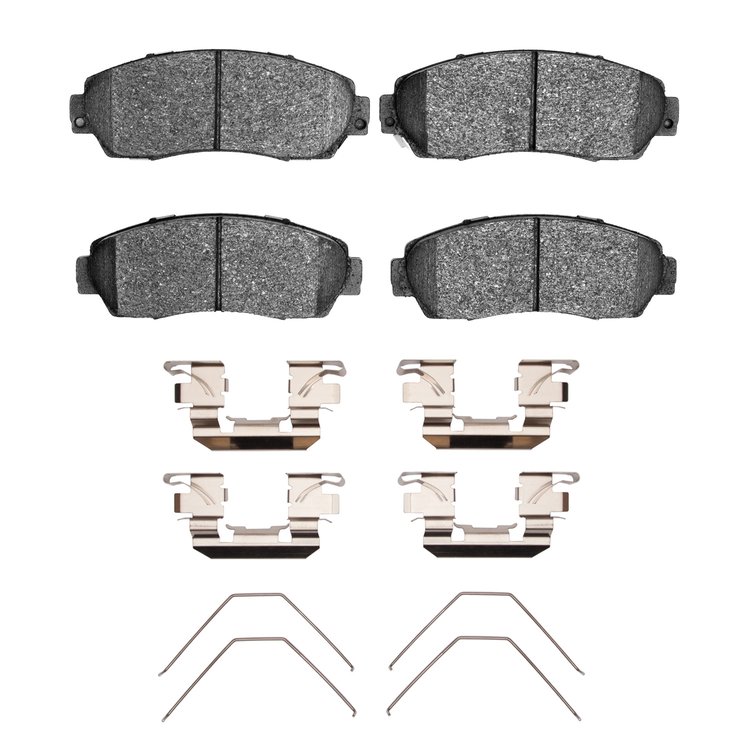 3000-Series Ceramic Brake Pads & Hardware Kit, Fits Select Multiple Makes/Models, Position: Front