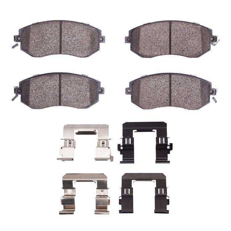 3000-Series Ceramic Brake Pads & Hardware Kit, Fits Select Multiple Makes/Models, Position: Front