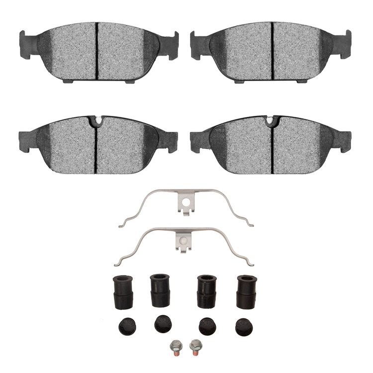 3000-Series Ceramic Brake Pads & Hardware Kit, 2012-2018 Audi/Volkswagen, Position: Front