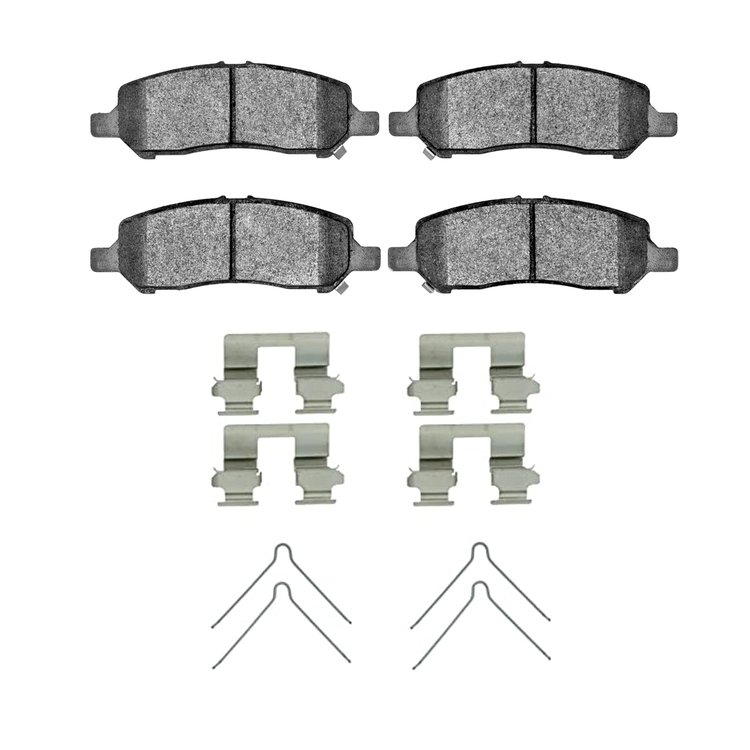 3000-Series Ceramic Brake Pads & Hardware Kit, 2013-2016 Mopar, Position: Rear