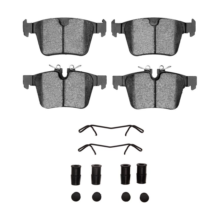 3000-Series Ceramic Brake Pads & Hardware Kit, Fits Select Multiple Makes/Models, Position: Rear