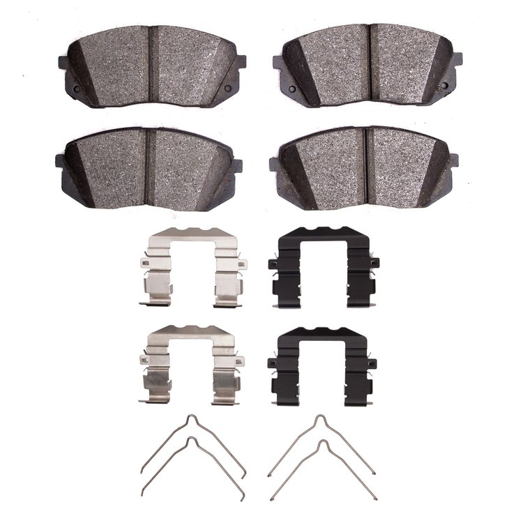 3000-Series Ceramic Brake Pads & Hardware Kit, Fits Select Kia/Hyundai/Genesis, Position: Front