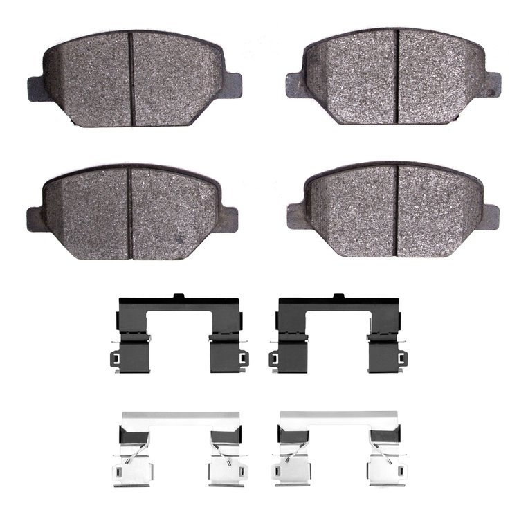 3000-Series Ceramic Brake Pads & Hardware Kit, 2016-2020 GM, Position: Front