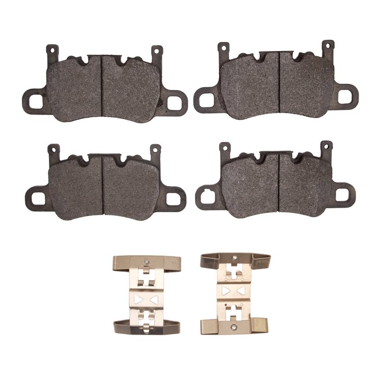 3000-Series Semi-Metallic Brake Pads & Hardware Kit, 2017-2021 Porsche, Position: Rear