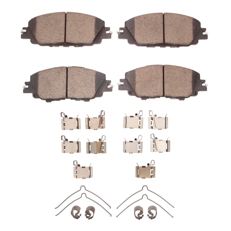 3000-Series Ceramic Brake Pads & Hardware Kit, Fits Select Lexus/Toyota/Scion, Position: Front