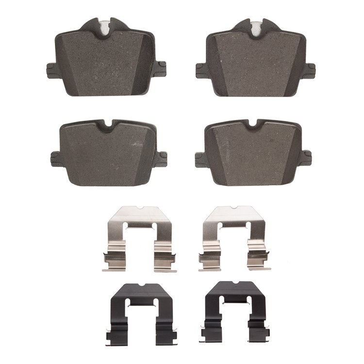 3000-Series Ceramic Brake Pads & Hardware Kit, Fits Select Multiple Makes/Models, Position: Rear