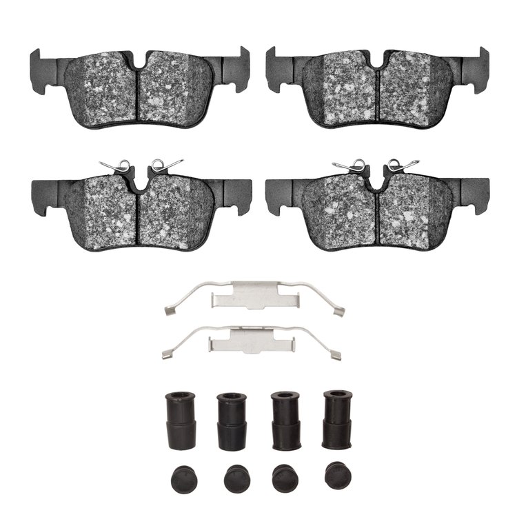 3000-Series Ceramic Brake Pads & Hardware Kit, Fits Select Multiple Makes/Models, Position: Rear
