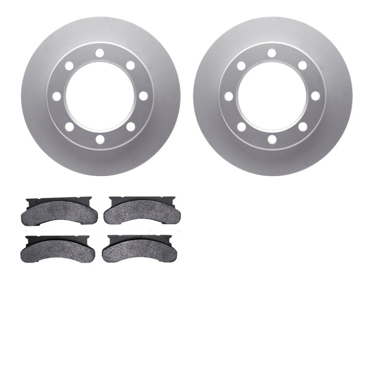 4202-99080 Geospec Brake Rotors w/Heavy-Duty Brake Pads Kit, 1980-1994 Ford/Lincoln/Mercury/Mazda, Position: Front