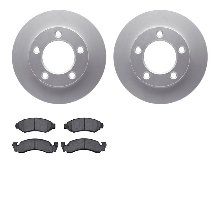 4202-99081 Geospec Brake Rotors w/Heavy-Duty Brake Pads Kit, 1976-1985 Ford/Lincoln/Mercury/Mazda, Position: Front