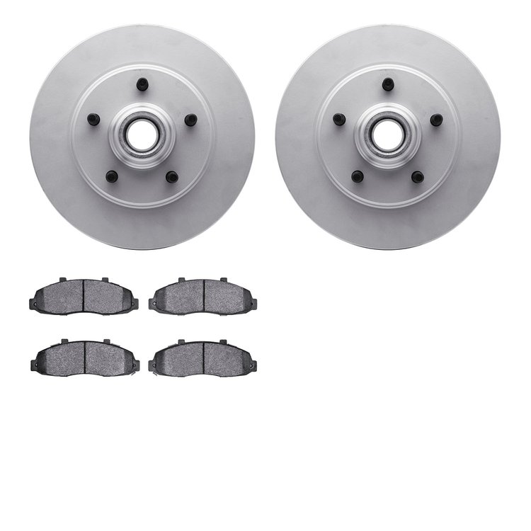 4202-99119 Geospec Brake Rotors w/Heavy-Duty Brake Pads Kit, 2000-2004 Ford/Lincoln/Mercury/Mazda, Position: Front