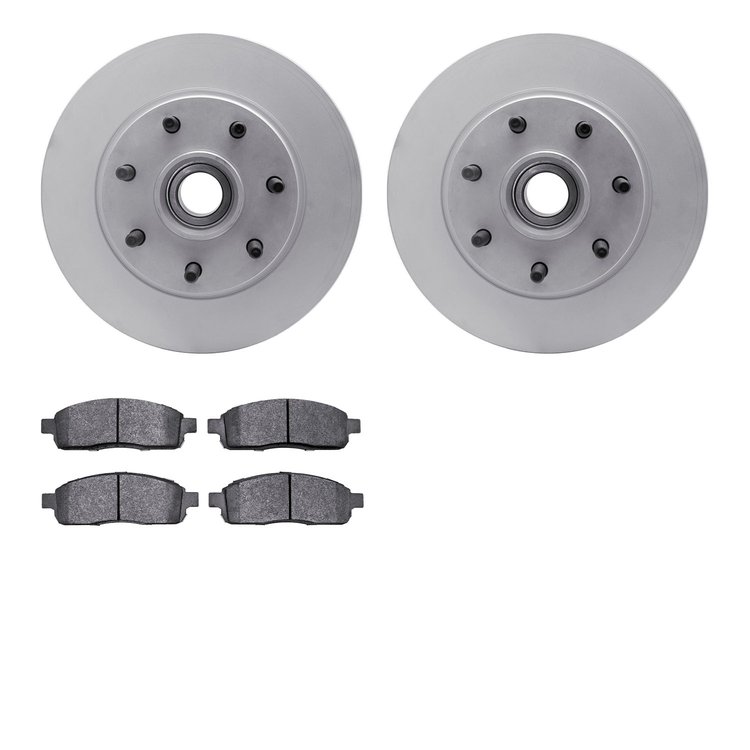 4202-99142 Geospec Brake Rotors w/Heavy-Duty Brake Pads Kit, 2004-2008 Ford/Lincoln/Mercury/Mazda, Position: Front
