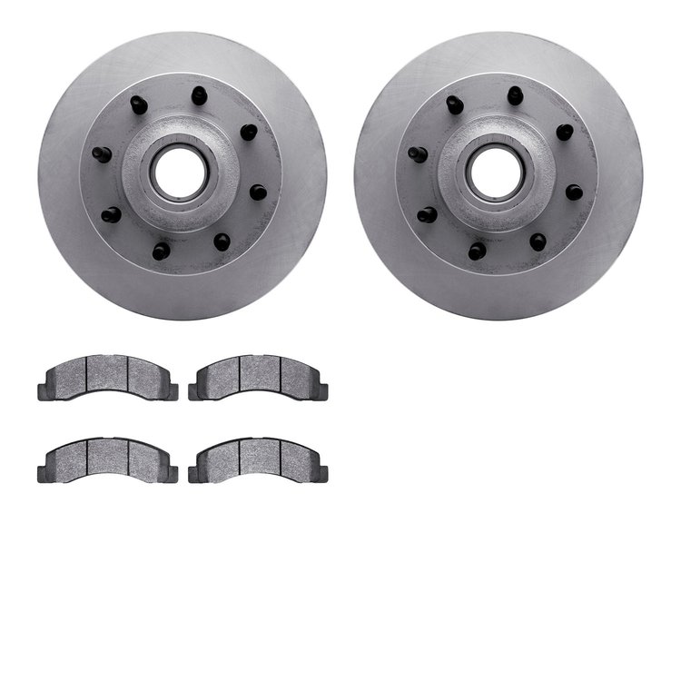 4202-99148 Geospec Brake Rotors w/Heavy-Duty Brake Pads Kit, 2003-2005 Ford/Lincoln/Mercury/Mazda, Position: Front