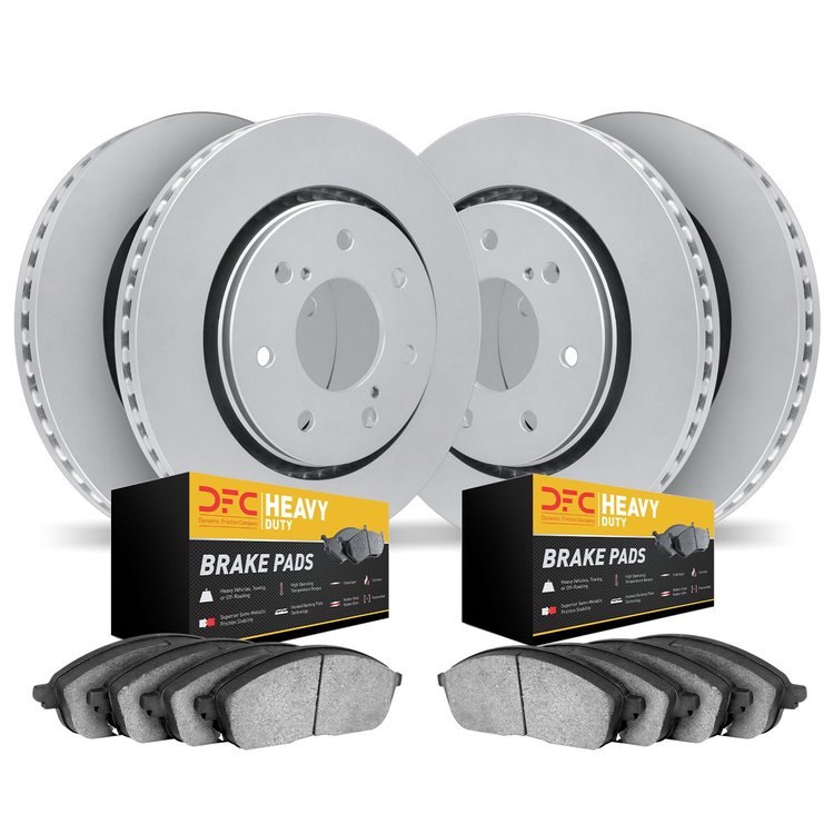 4204-99033 Geospec Brake Rotors w/Heavy-Duty Brake Pads Kit, 2004-2008 Ford/Lincoln/Mercury/Mazda, Position: Front and Rear
