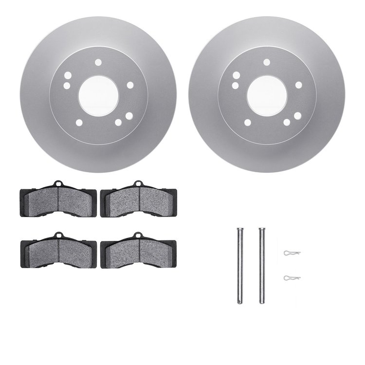 4212-47062 Geospec Brake Rotors w/Heavy-Duty Brake Pads & Hardware, 1963-1982 GM, Position: Front, Rear