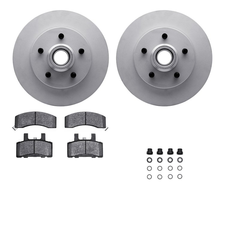 4212-48094 Geospec Brake Rotors w/Heavy-Duty Brake Pads & Hardware, 1998-2000 GM, Position: Front