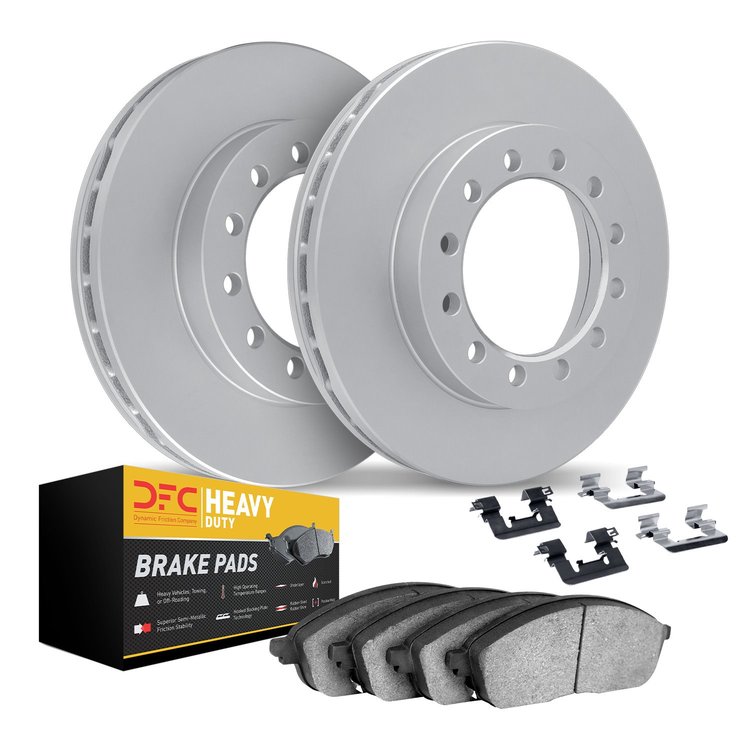 4212-48151 Geospec Brake Rotors w/Heavy-Duty Brake Pads & Hardware, Fits Select GM, Position: Front