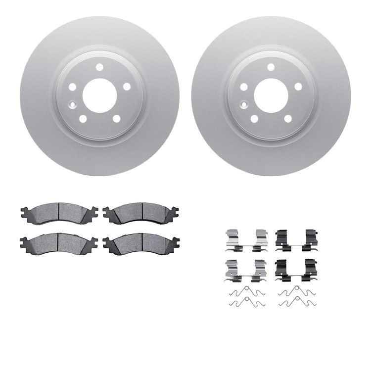 4212-54001 Geospec Brake Rotors w/Heavy-Duty Brake Pads & Hardware, 2010-2010 Ford/Lincoln/Mercury/Mazda, Position: Front