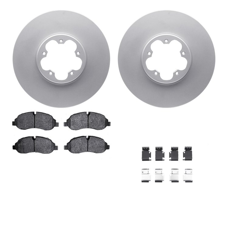 4212-99228 Geospec Brake Rotors w/Heavy-Duty Brake Pads & Hardware, 2015-2019 Ford/Lincoln/Mercury/Mazda, Position: Front