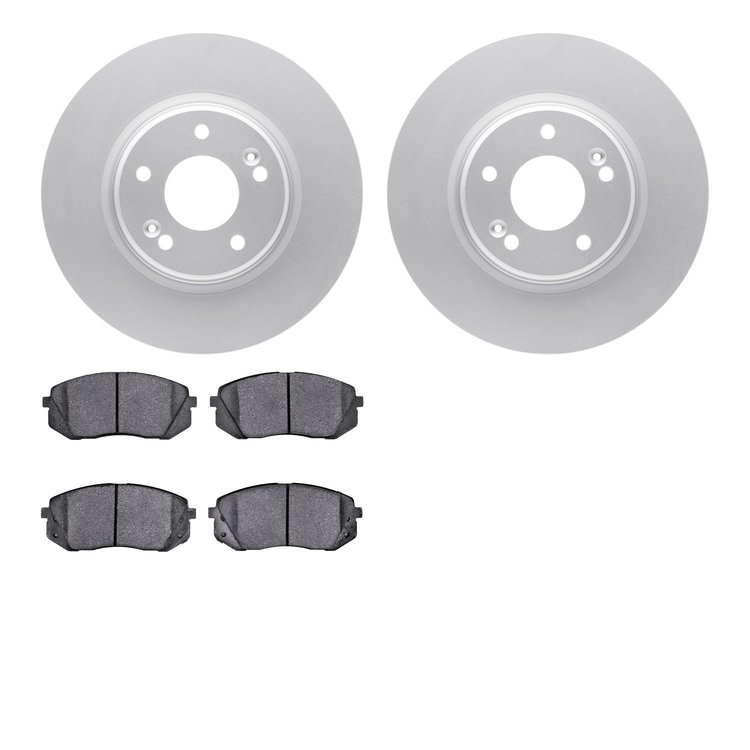 4302-03029 Geospec Brake Rotors with 3000-Series Ceramic Brake Pads Kit, 2015-2015 Kia/Hyundai/Genesis, Position: Front