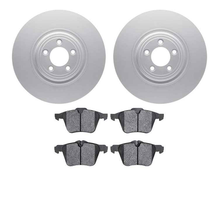 4302-20005 Geospec Brake Rotors with 3000-Series Ceramic Brake Pads Kit, 2006-2019 Jaguar, Position: Front
