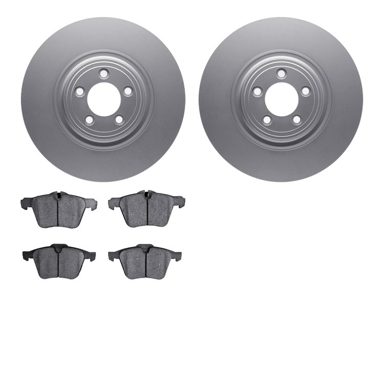 4302-20013 Geospec Brake Rotors with 3000-Series Ceramic Brake Pads Kit, 2013-2021 Jaguar, Position: Front