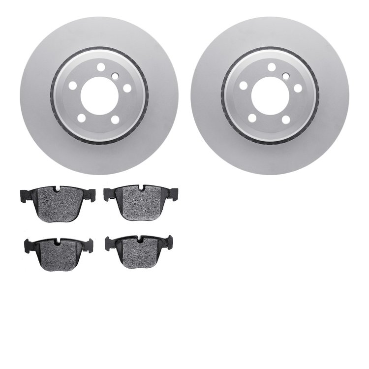 4302-31044 Geospec Brake Rotors with 3000-Series Ceramic Brake Pads Kit, 2002-2005 BMW, Position: Rear