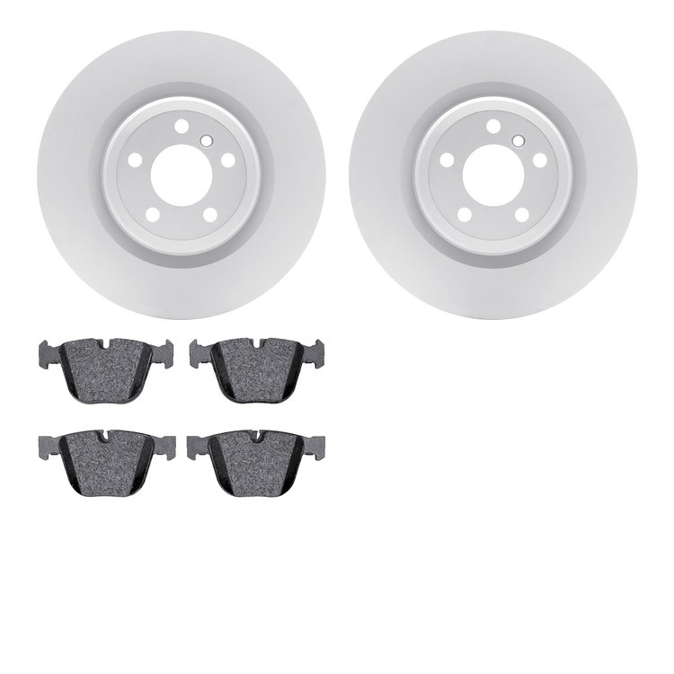 4302-31048 Geospec Brake Rotors with 3000-Series Ceramic Brake Pads Kit, 2009-2017 BMW, Position: Rear