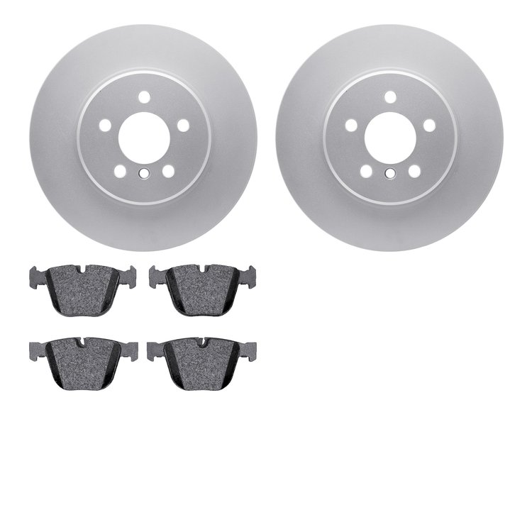 4302-31049 Geospec Brake Rotors with 3000-Series Ceramic Brake Pads Kit, 2010-2017 BMW, Position: Rear