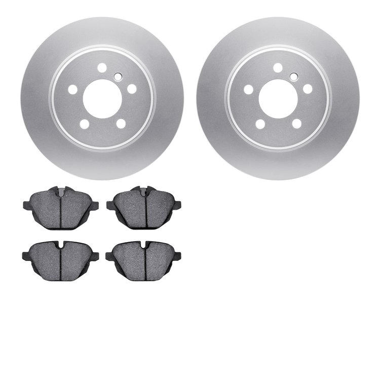 4302-31075 Geospec Brake Rotors with 3000-Series Ceramic Brake Pads Kit, 2011-2016 BMW, Position: Rear
