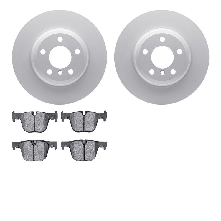 4302-31086 Geospec Brake Rotors with 3000-Series Ceramic Brake Pads Kit, 2012-2020 BMW, Position: Rear