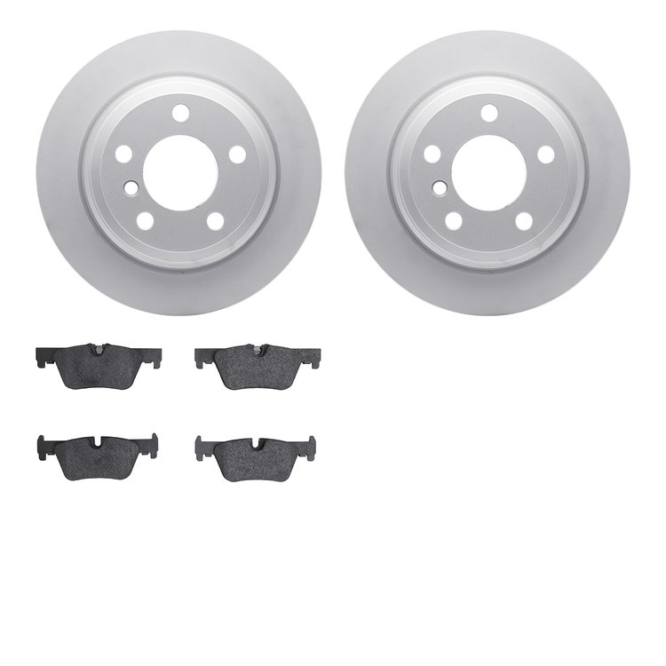 4302-31089 Geospec Brake Rotors with 3000-Series Ceramic Brake Pads Kit, 2013-2020 BMW, Position: Rear