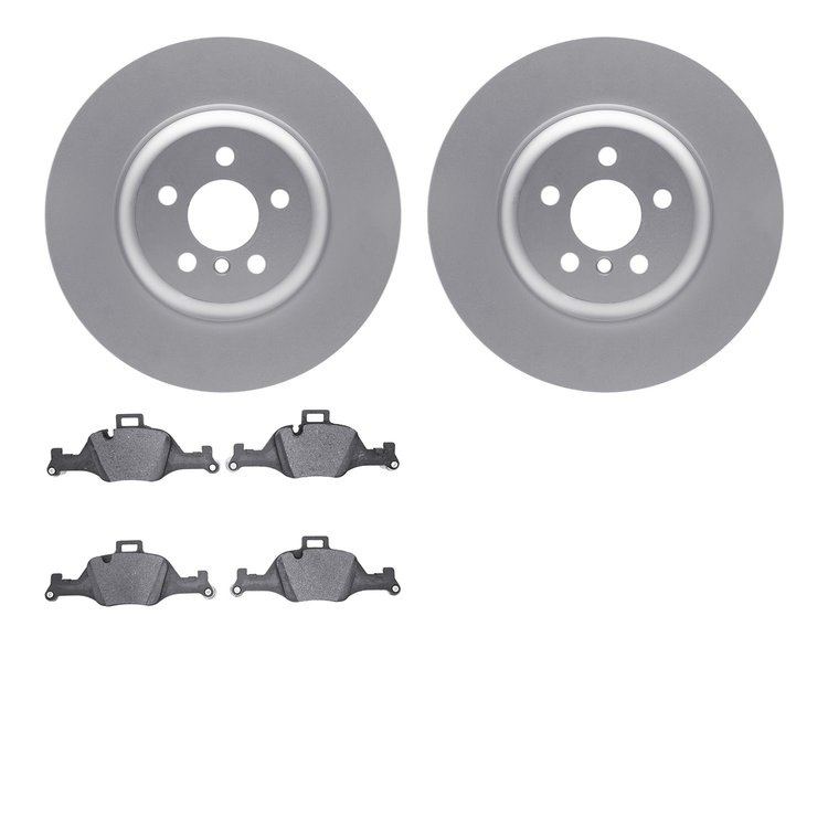 4302-31097 Geospec Brake Rotors with 3000-Series Ceramic Brake Pads Kit, Fits Select BMW, Position: Front
